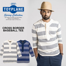 TOYPLANE CROSS BORDER BASEBALL TEE TP15-HCS07画像