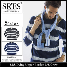 HOSU Dying Upper Border L/S Crew KNT01050画像