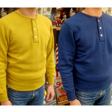 THE FLAT HEAD HENLEY NECK L/S SWEAT SN-00W画像