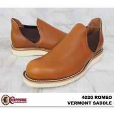 CHIPPEWA 4" SIDEGORE BOOT ROMEO SADDLE 4020画像