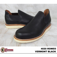 CHIPPEWA 4" SIDEGORE BOOT ROMEO BLACK 4020画像