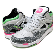 Reebok PUMP OMNI LITE SNOWGRAY/RIVETGRAY/SNOWGREEN/SOLARPINK M47446画像