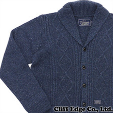 NEIGHBORHOOD OLD POINT.CABLE/WN-CARDIGAN.LS BLUE画像