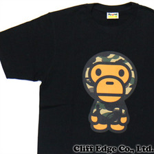 A BATHING APE 1ST CAMO BIG BABY MILO TEE BLACK 2A80-110-086画像