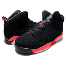 NIKE AIR JORDAN 6 RETRO BP "BLACK INFRARED" blk/infrared23-blk 384666-023画像