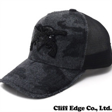 YOSHINORI KOTAKE DESIGN &times; roar CAMO MELTON メッシュキャップ GRAY画像
