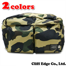 A BATHING APE &times; PORTER 1ST CAMO WAIST BAG 1A83-182-969画像