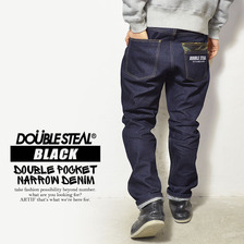 DOUBLE STEAL BLACK DOUBLE POCKET NARROW DENIM 745-72210画像