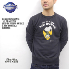 Buzz Rickson's &times; PEANUTS SET-IN CREW SWEAT 「AIR BORNE」 BR66840画像