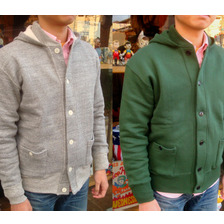 WAREHOUSE DUCK DIGGER フード付スウェットカーディガン画像