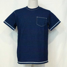 SAMURAI JEANS SJIT-105M インディゴ ポケットTシャツ画像