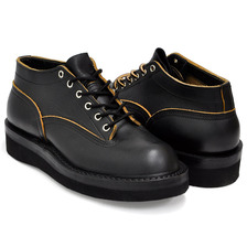NICKS BOOTS OXFORD LACE TO TOE 3inch BLACK DOMAINE (ANAFLEX) LEATHER #2021 VIBRAM SOLE (BLACK)画像