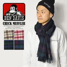 BEN DAVIS CHECK MUFFLER BDW-9601画像