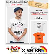 SR'ES Rainbow r&times;NARUTO Face Up 1 College S/S Tee Collaboration SPNA001画像