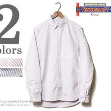 TOWN CRAFT ストライプオックスフォードボタンダウンシャツ TC14F017画像