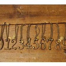 OPUS BRASS NUMBER CHARM画像