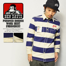 BEN DAVIS PRISONER BORDER WORK SHIRT EMBROIDERY G-5380009画像