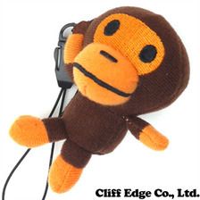 A BATHING APE MILO MOBILE CLEANER MASCOT  BROWN画像