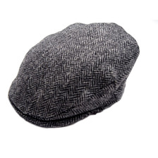 Hanna Hats HARRIS TWEED HERRINGBONE HUNTING HAT grey画像