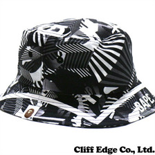 A BATHING APE DAZZLE CAMO HAT BLACK 1B30-180-017画像