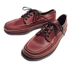Russell Moccasin 1278 ONEIDA BOAT SOLE/BROWN OIL LEATHER画像