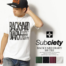 Subciety BACKYARD DIARY TEE S/S SBT9283画像