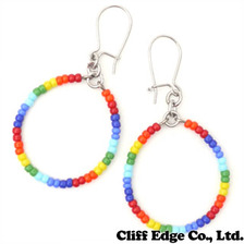 THE BINGO BROTHERS カラフルビーズピアス 左右セット RAINBOW画像
