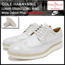 COLE HAAN &times; NIKE LUNAR GRAND LONG WING White Ostrich Print C13671画像