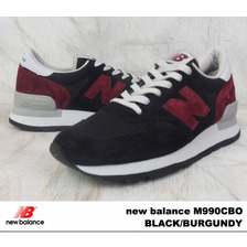 new balance M990 CBO BLACK/BURGUNDY画像
