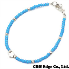 THE BINGO BROTHERS ビーズxシルバービーズ スターブレスレット LT.BLUE画像