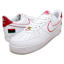 NIKE AIR FORCE 1 RETRO "BHM 10th Anniversary" QS wht/wht-u.red 739389-100画像