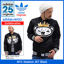 adidas Originals × NIGO NYC Stadium JKT Black S23630画像