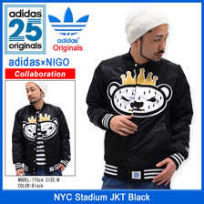adidas Originals &times; NIGO NYC Stadium JKT Black S23630画像