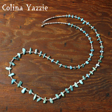 Colina Yazzie Nuggut Necklace TURQUOISE画像