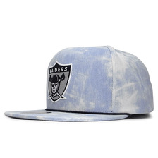 Mitchell & Ness OAKLAND RAIDERS ACID WASH DENIM SNAPBACK LT.BLUE CNFMNOLR107画像