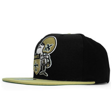 Mitchell & Ness NEW ORLEANS SAINTS SNAPBACK BLACKxGOLD MNNOS042画像