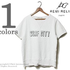 REMI RELIEF SURF CITY スペシャルリメイク裏毛半袖スウェット RN1516-9165画像