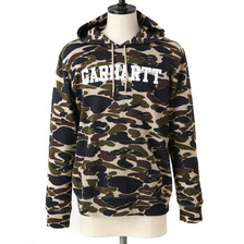 Carhartt HOODED COLLEGE ALLOVER SWEATSHIRT I018589画像