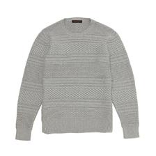 MR.GENTLEMAN CABLE BORDER KNIT MG15S-KN02画像