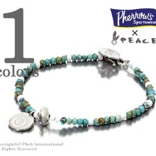 Pherrow's &times; PEACE 日本製 ターコイズビーズブレスレット PP-BRACELET2画像