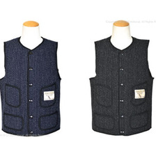 Brown's BEACH JACKET by FULLCOUNT ローネックベスト コットン 524C画像