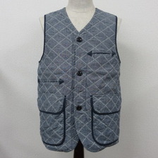 SAMURAI JEANS SJVT15-01 インディゴ刺し子ベスト15-01画像