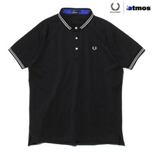 FRED PERRY × atmos TIPPED POLO BLACK/BLUE FS1558画像