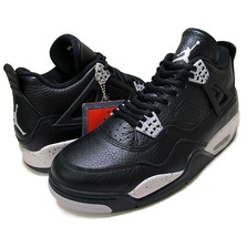 NIKE AIR JORDAN 4 RETRO LS "OREO" wht/legend blu m.nvy 314254-003画像
