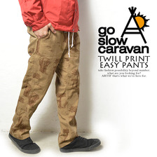 go slow caravan ツイルプリント イージーパンツ 310249画像