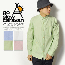 go slow caravan OXFORD RAGLAN B/D SHIRT 391235画像