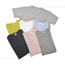ENTRY SG VネックTシャツ リサイクルコットン ADONIS画像