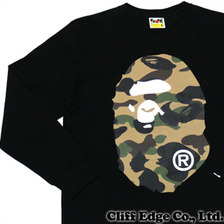 A BATHING APE 1ST CAMO BIG APE HEAD LONG SLEEVE TEE 1B30-111-015画像