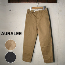 AURALEE FINX BUGGY SATIN SLACKS画像