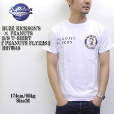 Buzz Rickson's &times; PEANUTS S/S T-SHIRT 「PEANUTS FLYERS」 BR76845画像